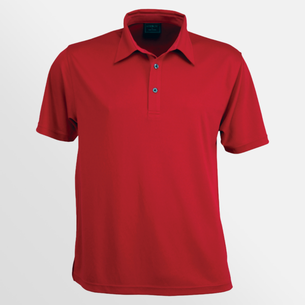 Custom Printed T-shirts Stencil Argent Polo Red