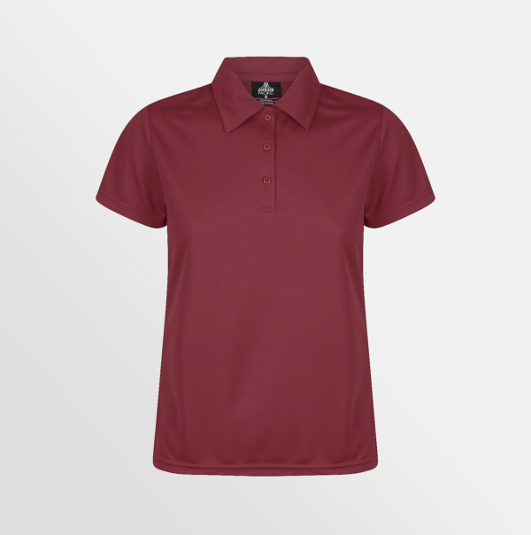 Custom Printed Polos Aussie Pacific Botany Maroon Front
