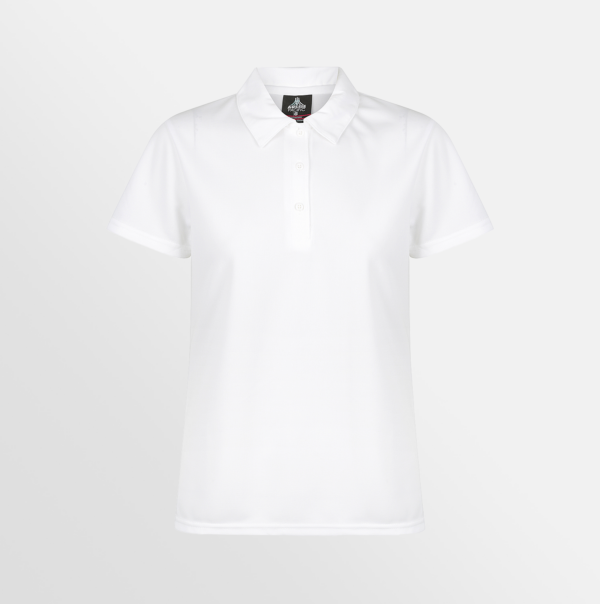 Custom Printed Polos Aussie Pacific Botany White Front