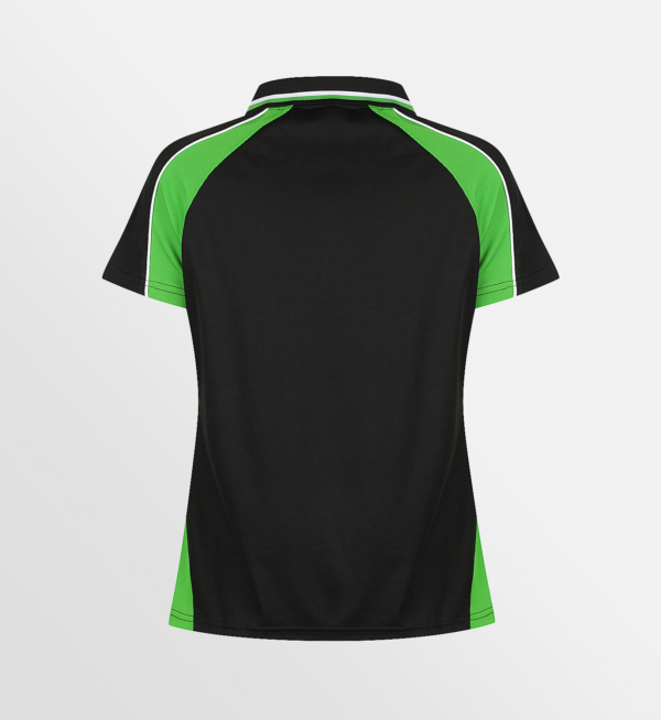 Custom T-shirt Printing Aussie Pacific Panorama Polo Black Green Back