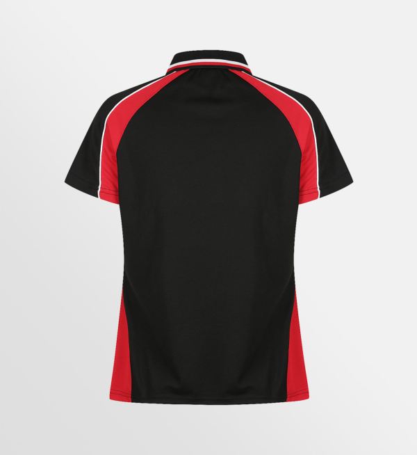 Custom T-shirt Printing Aussie Pacific Panorama Polo Black Red White Back
