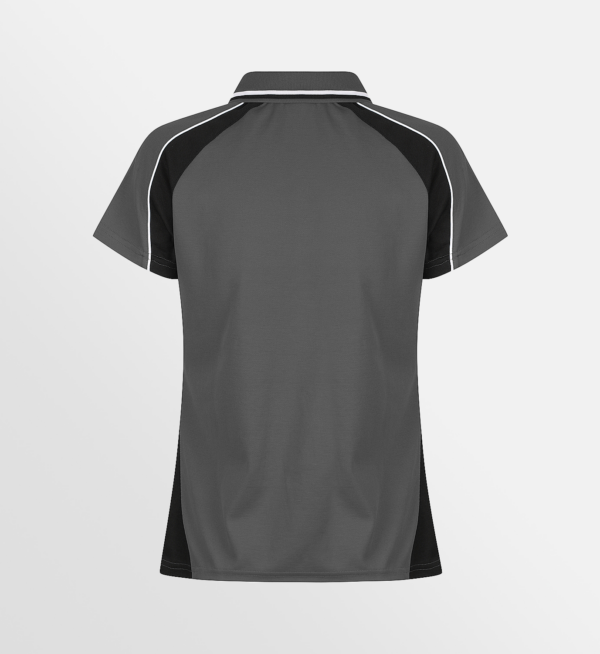 Custom T-shirt Printing Aussie Pacific Panorama Polo Slate Black White Back