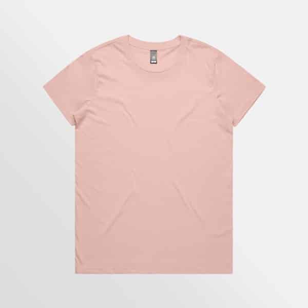 Custom T-shirt Printing AS Colour Maple Tee Pale Pink