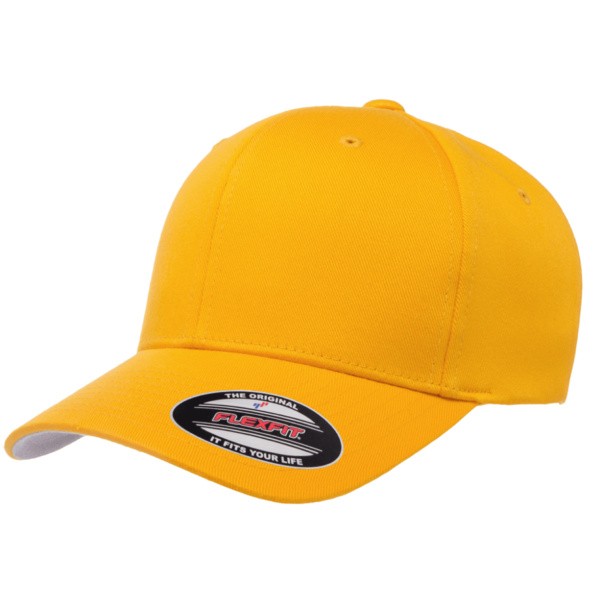 Flexfit Wool Combed Cap Gold Side