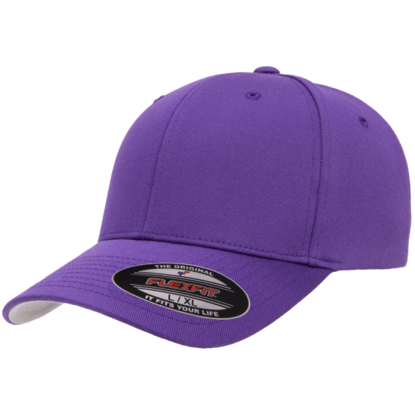 Flexfit Wool Combed Cap Purple Side