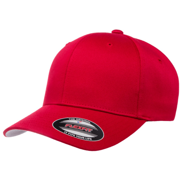 Flexfit Wool Combed Cap Red Side
