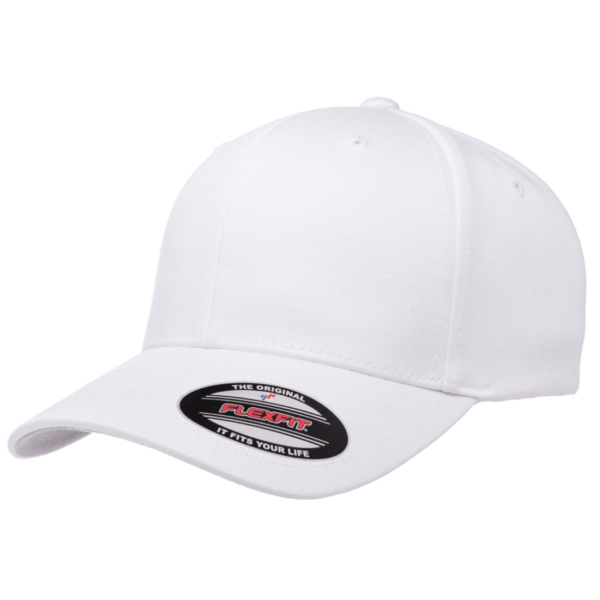Flexfit Wool Combed Cap White Side