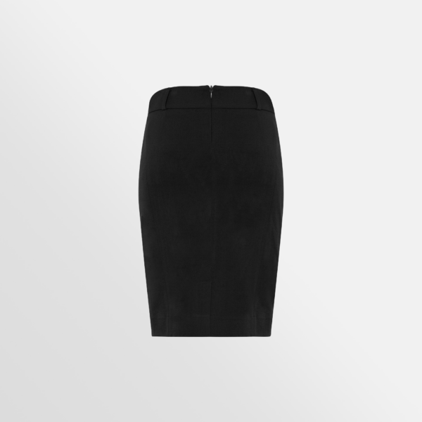 Custom Printed Merch QTCO Biz Collection Ladies Loren Skirt Black back