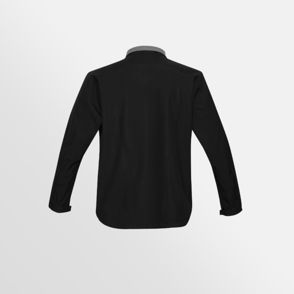 Custom Printed T-shirts Biz Collection Mens Geneva Jacket Black Graphite Back