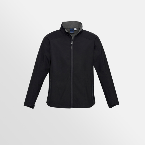 Custom Printed T-shirts Biz Collection Mens Geneva Jacket Black Graphite Front
