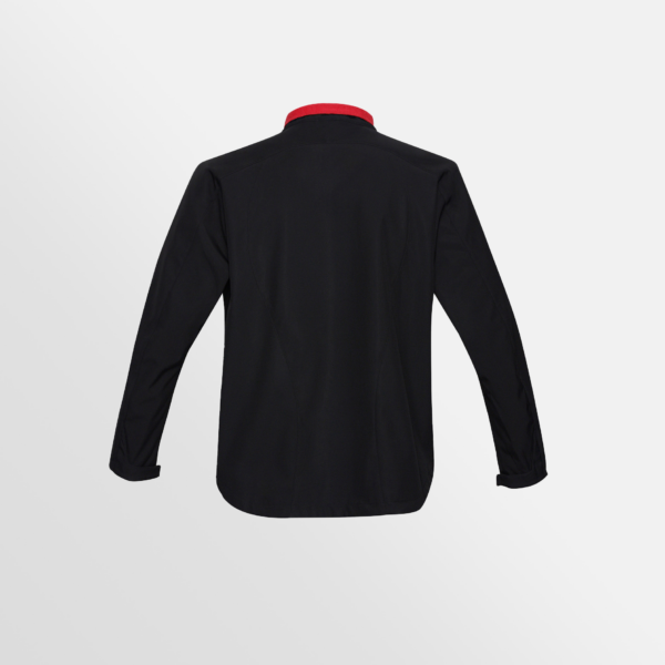Custom Printed T-shirts Biz Collection Mens Geneva Jacket Black Red Back