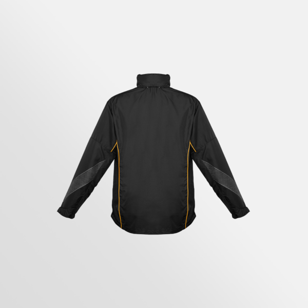 Custom Merch Printing QTCO Biz Collection Razor Jacket Black Gold back