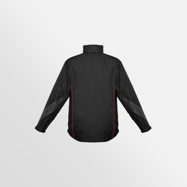 Custom Merch Printing QTCO Biz Collection Razor Jacket Black Red back
