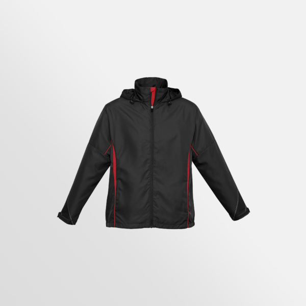Custom Merch Printing QTCO Biz Collection Razor Jacket Black Red front