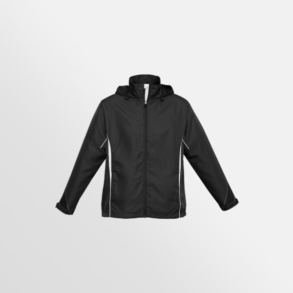 Custom Merch Printing QTCO Biz Collection Razor Jacket Black White front