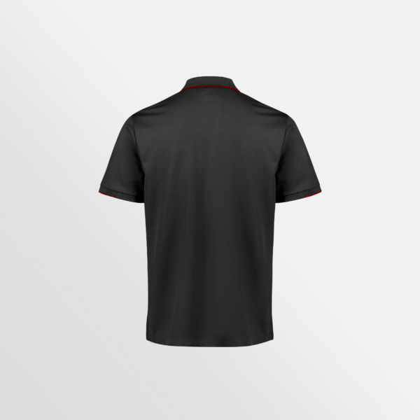 Custom Printed T-shirts Biz Collection Mens Polos Black Red Back