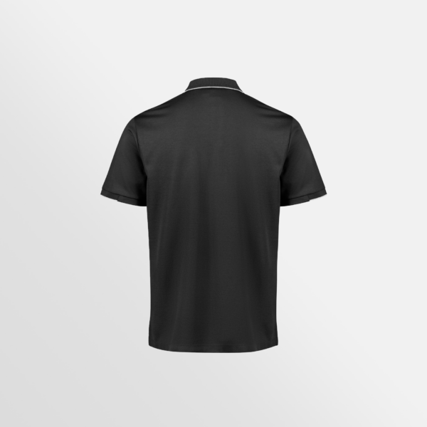 Custom Printed T-shirts Biz Collection Mens Polos Black White Back