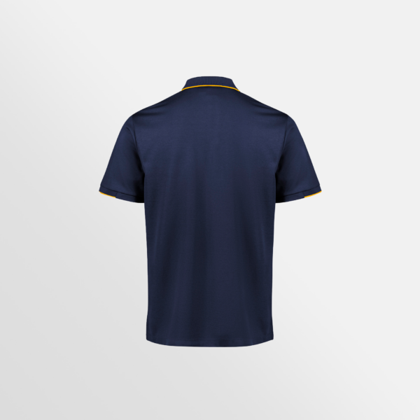 Custom Printed T-shirts Biz Collection Mens Polos Navy Gold Back