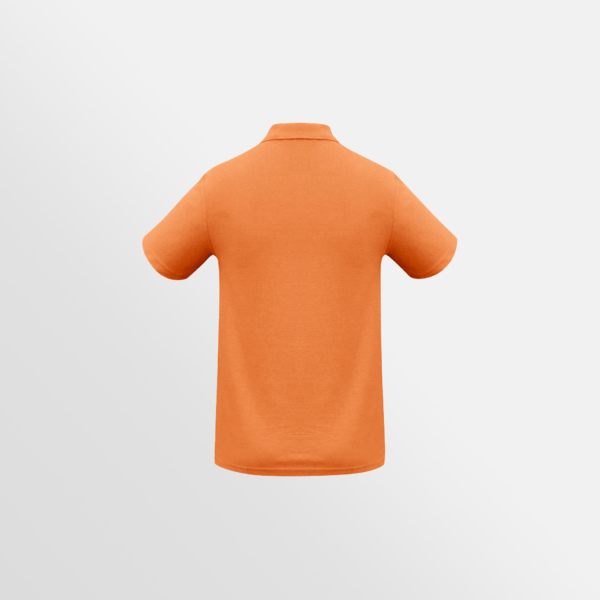 Custom Printed T-shirts Biz Collection Mens Crew Polo Orange Back
