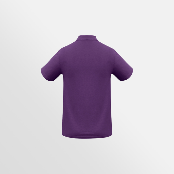 Custom Printed T-shirts Biz Collection Mens Crew Polo Purple Back