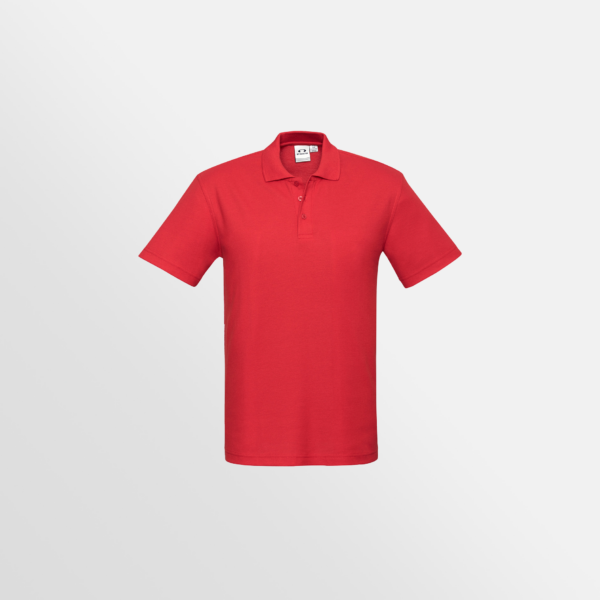 Custom Printed T-shirts Biz Collection Mens Crew Polo Red Front