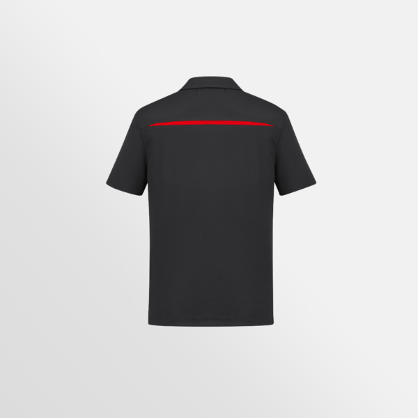 Custom Printed T-shirts Biz Collection Mens Sonar Polo Black Red Back