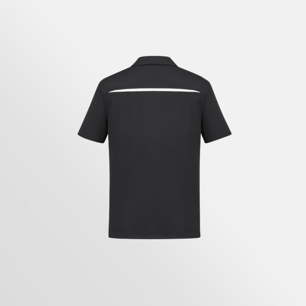 Custom Printed T-shirts Biz Collection Mens Sonar Polo Black White Back