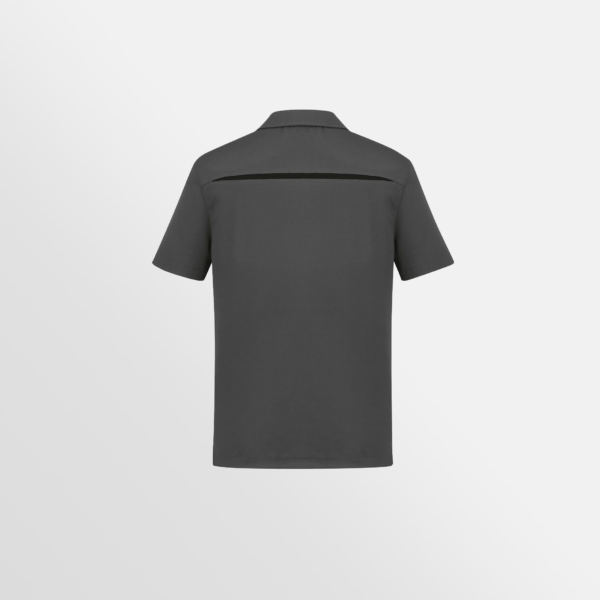 Custom Printed T-shirts Biz Collection Mens Sonar Polo Grey Black Back