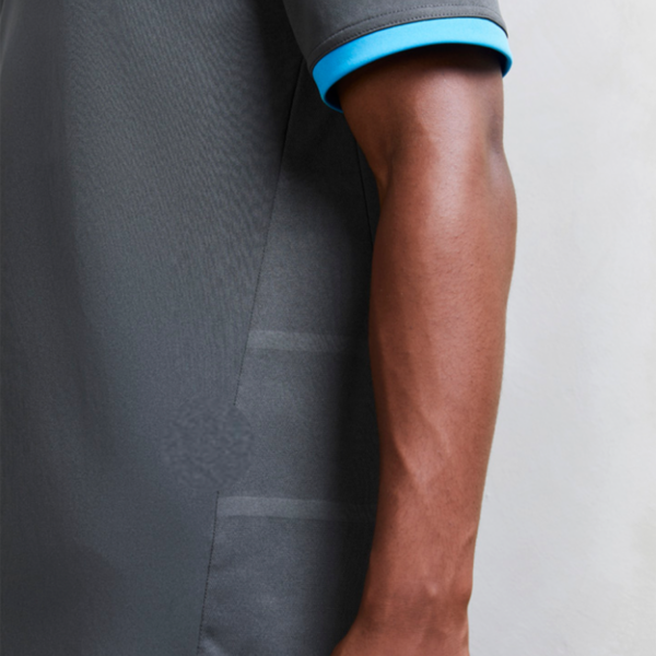 Custom Printed T-shirts QTCO Biz Collection Mens Galaxy Short Sleeve Polo Model Image Detail
