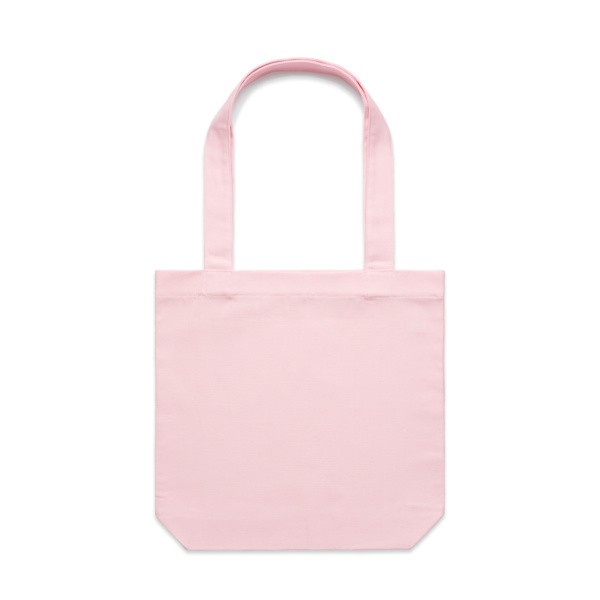 Custom Printed Merch QTCO AS Colour 1001 Carrie Tote Bag Pink