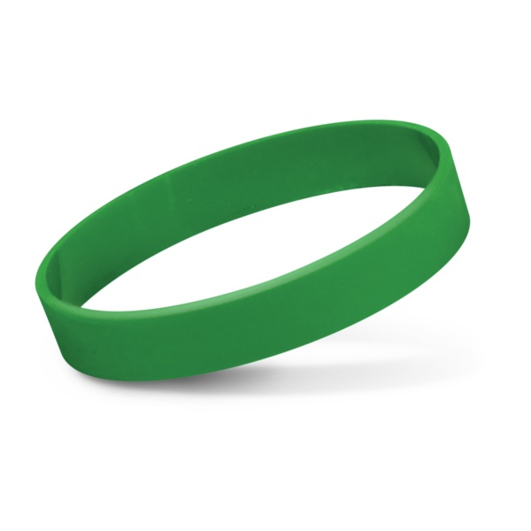 Custom Printed Merch QTCO Trends 114485 Silicone Wrist Band (Indent) Dark Green
