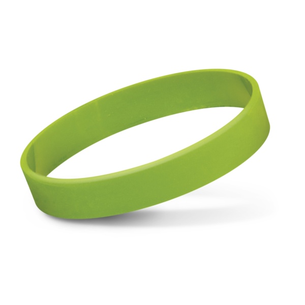 Custom Printed Merch QTCO Trends 114485 Silicone Wrist Band (Indent) Light Green