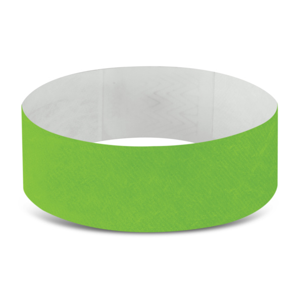 Custom Printed Merch QTCO Trends 110890 Tyvek Event Wrist Band Green