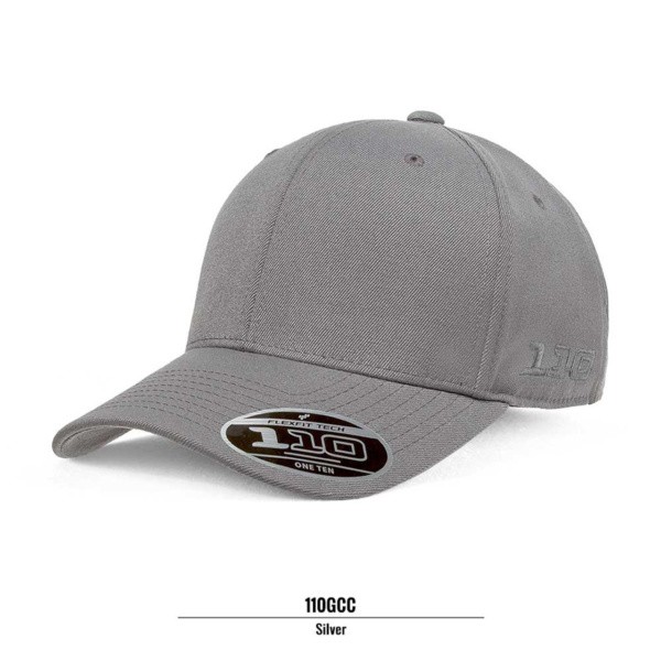 Custom Printed Merch QTCO Grace Collection 110C Flexfit Snapback Cap Silver