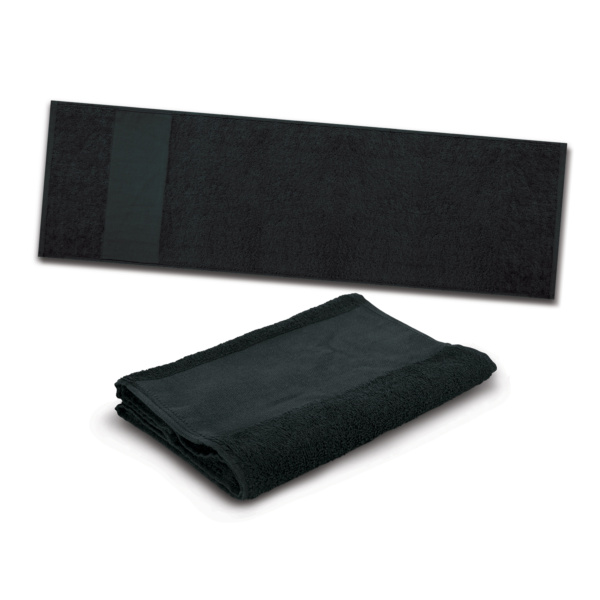 Custom Printed Merch QTCO Trends 115103 Enduro Sports Towel Black