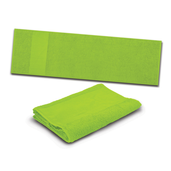 Custom Printed Merch QTCO Trends 115103 Enduro Sports Towel Bright Green