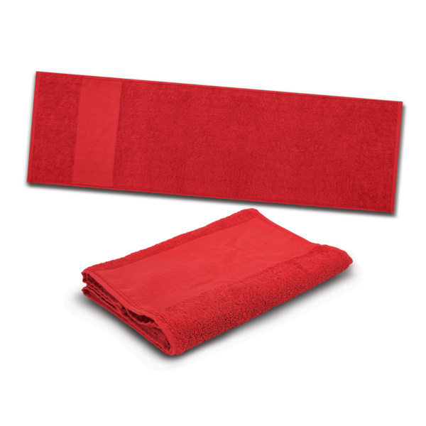 Custom Printed Merch QTCO Trends 115103 Enduro Sports Towel Red