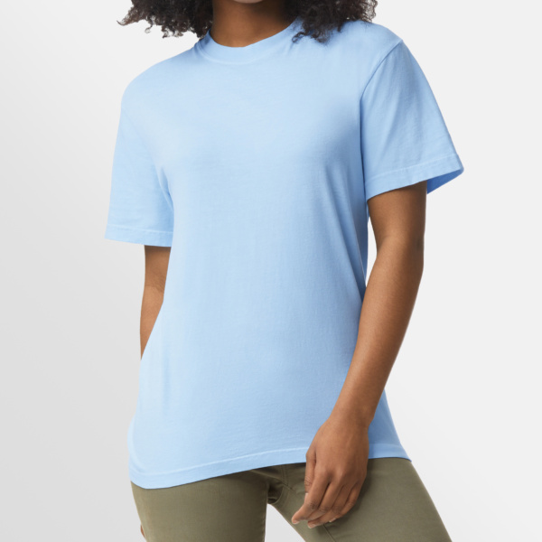 Custom Printed T-shirts Gildan Comfort Colours Model Image Front