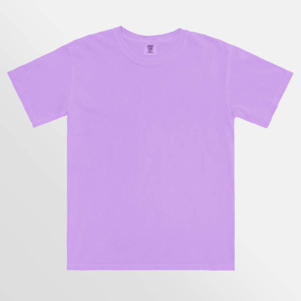 Custom Printed T-shirts Gildan Comfort Colours Orchid Tee