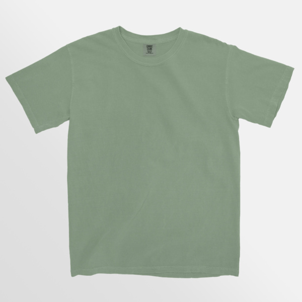 Custom Printed T-shirts Gildan Comfort Colours Sage Tee