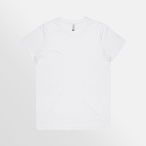 Custom T-shirt Printing AS Colour Organic Maple Tee White