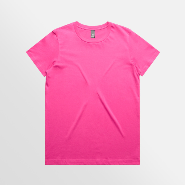 Custom T-shirt Printing AS Colour Maple Tee Charity Pink