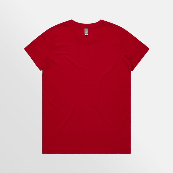 Custom T-shirt Printing AS Colour Maple Tee Red