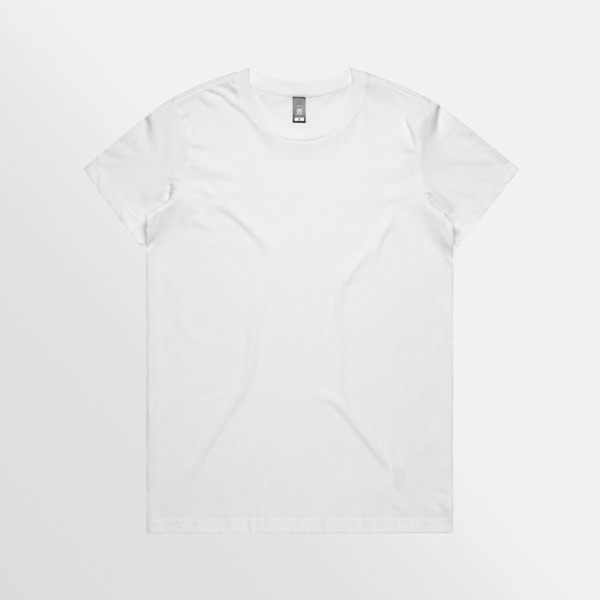 Custom T-shirt Printing AS Colour Maple Tee White