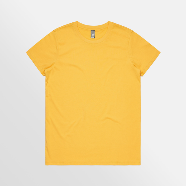 Custom T-shirt Printing AS Colour Maple Tee Yellow