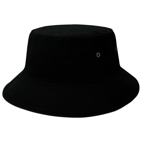 Custom Printed Merch QTCO Legend Life 4007 Sandwich Brim Bucket Hat Black