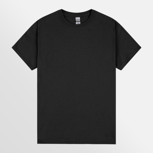 Custom Printed T-shirts Gildan Essential Heavy Tee Black