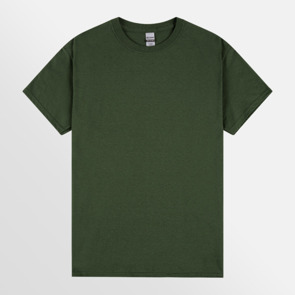 Custom Printed T-shirts Gildan Essential Heavy Tee Forest Green