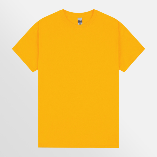 Custom Printed T-shirts Gildan Essential Heavy Tee Gold