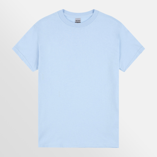 Custom Printed T-shirts Gildan Essential Heavy Tee Light Blue
